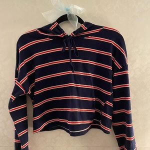 Boutique striped Cropped sweatshirt